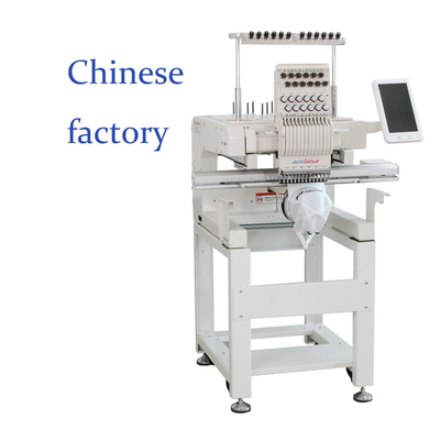 High Quality Hotels Single Head Automated Embroidery Machine Hat Garment Flat Embroidery Machine